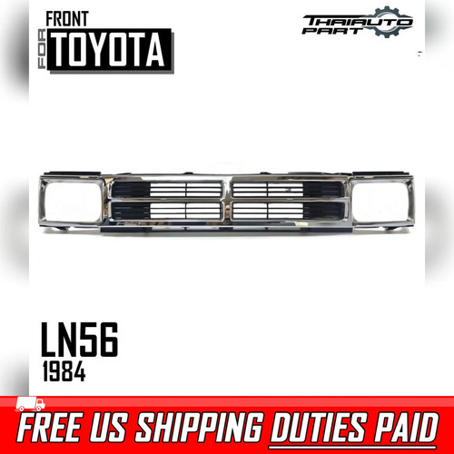 Fit Toyota Hilux 1984-1988 Ln50 Ln56 Chrome Front Grille Head Light Rim ...