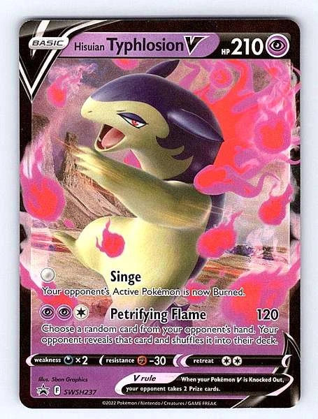 Hisuian Typhlosion V SWSH237 SWSH Black Star Promos Ultra Rare NM Pokemon TCG