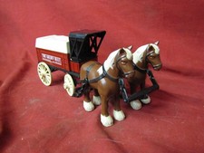 1990 ERTL Horse And Wagon Tanker Bank Die-Cast