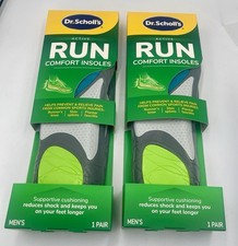 Lot of 2 Dr. Scholl  s Run Active Comfort Insoles Men Trim To Fit Size 8-14