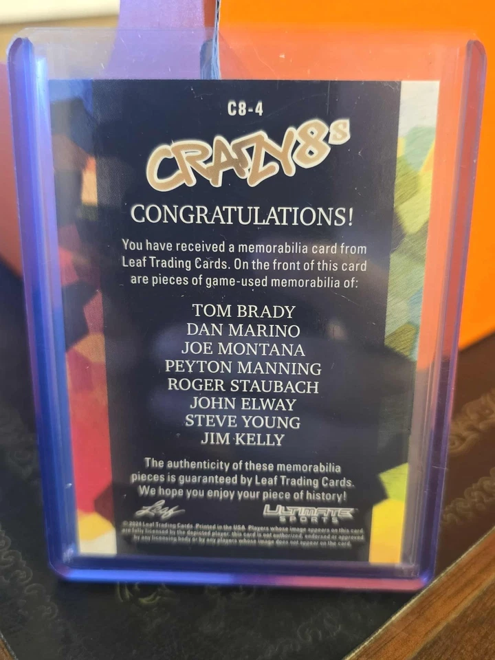 2024 Leaf Ultimate Sports Crazy 8’s Brady Montana Manning Marino 18/25 Foto 2 de 2