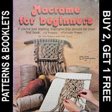 Vintage Craft Publications 7206 Macrame for Beginners 12 Projects 1977