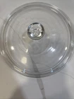 2 VTG PYREX Clear Glass Replacement Lid Cover 623-C Round 023 1.5 qt Casserole