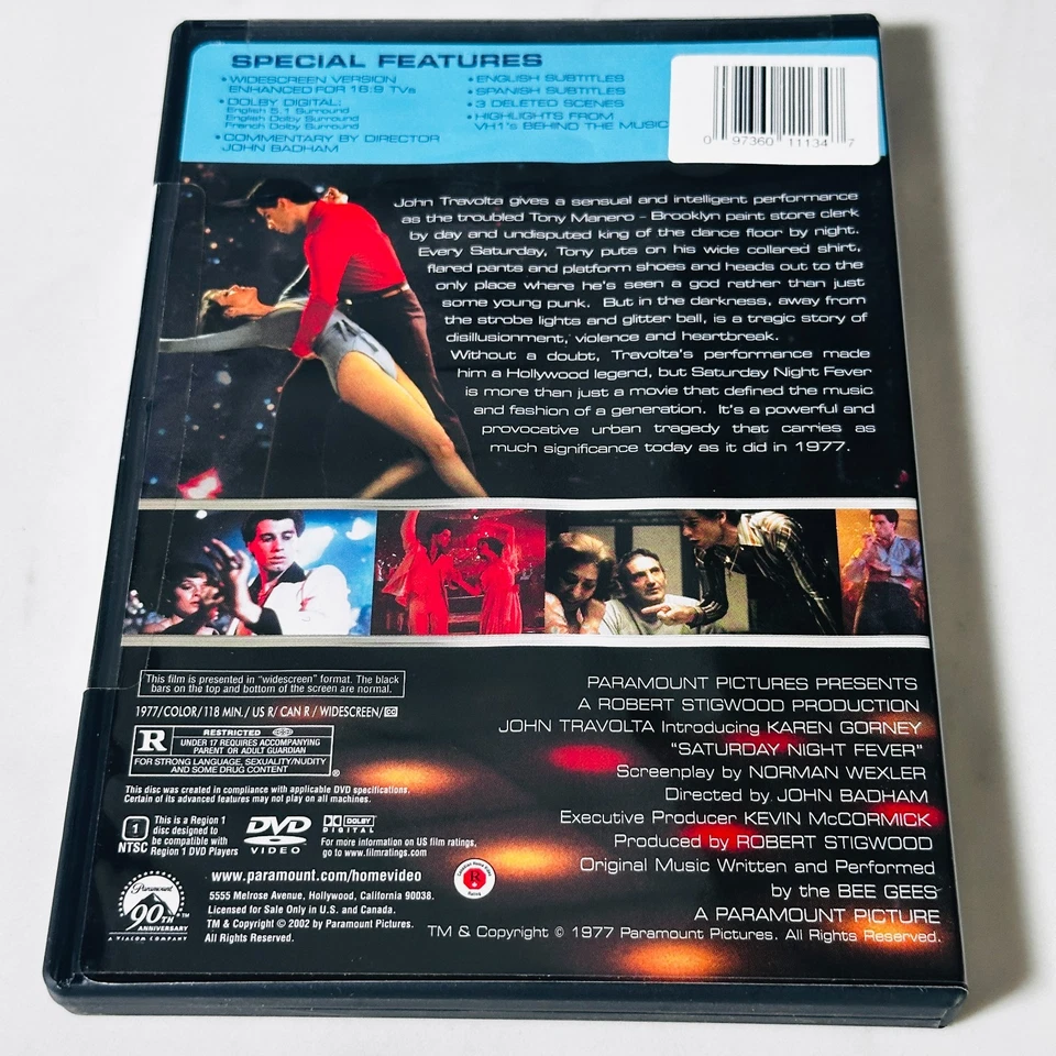 Saturday Night Fever - DVD - New / Sealed - 25th Anniversary Edition Foto 2 de 4