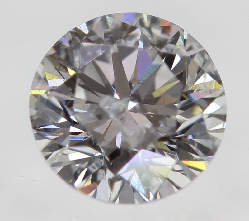 0.38 Carat F SI1 Round Brilliant Natural Enhanced MINED Loose Diamond 4.46mm