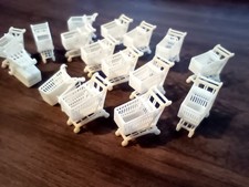 HO Scale Shopping Carts 16pcs