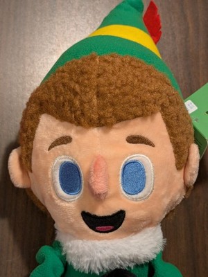 Bark Ginormous Buddy the Elf XL Dog Toy -  Squeaks, crinkle, with bungee!