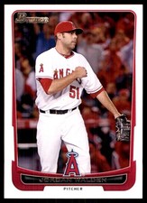 Jordan Walden 2012 Bowman #60 Angels MLB READ FREE SHIPPING AutographDen
