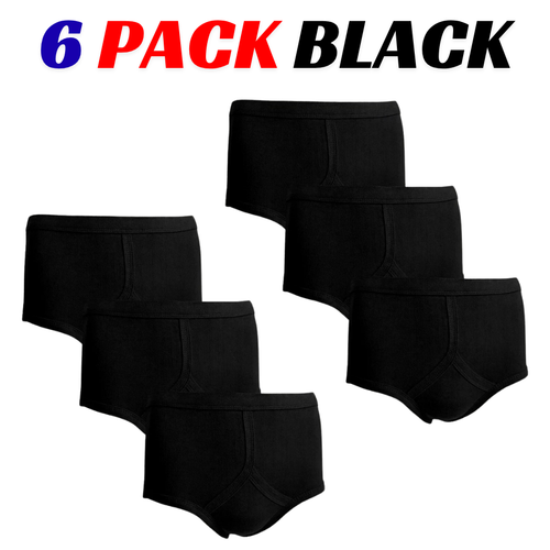 6 Pairs Men's Y-Fronts Underpants, 100% Pure Cotton Underwear, M L XL XXL - Picture 7 of 12