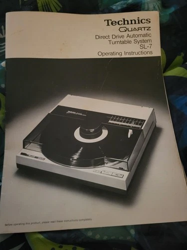 Technics SL-7 Record Player / Turntable Owners / User Manual *Original*