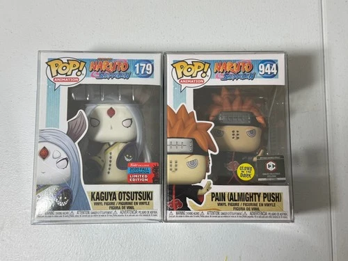 Funko Pop Naruto Shippuden Kaguya Otsutsuki 179 & Pain GITD 944 Bundle