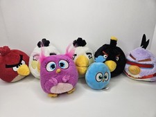 2010s Angry Birds Plush Lot of 7 Stuffed Animal 6" Inch