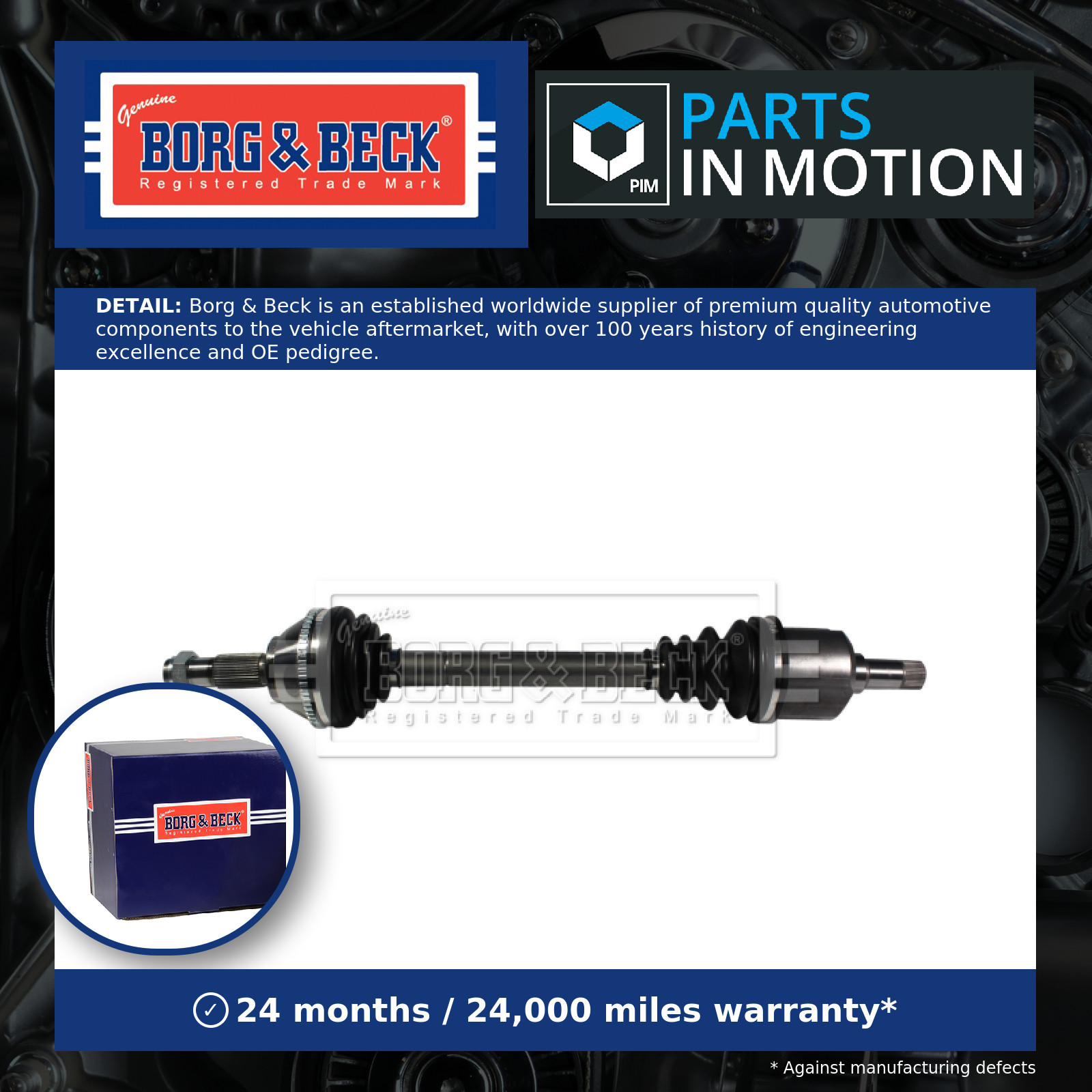 Drive Shaft fits CITROEN RELAY 2.0 Front Left 94 to 06 Driveshaft B&B 1478551080