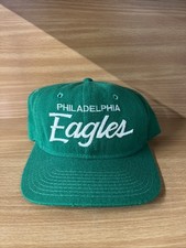 Vintage 80s Rare Philadelphia Eagles Script Sports Specialties Snapback Hat Wool