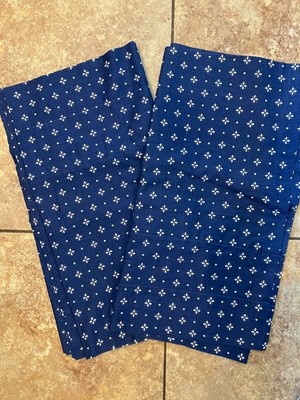 Longaberger Classic Blue Valance 74'' x 18'',  Rod Pocket - 2 Available