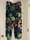 SHEIN Curve Tropical Print Wide Leg Pants Size 3XL — photo 1