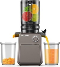 Cold Press Juicer, Extra Large Feed Chute Slow Masticating Juicer, 250W ...