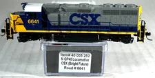 ATLAS SILVER SERIES N SCALE GP40 LOCOMOTIVE SOUND/DCC READY CSX 40005252