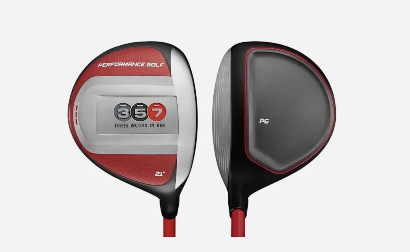 Pg performance golf 357 fairway hybrid - usga legal - 21 ° 65g stiff - brand new