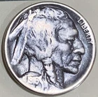 1916d Buffalo nickel, nice FINE+ details coin, slightly dark