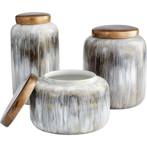 Cyan Design 10424 Spirit Drip Olive Glaze Container - Picture 6 of 9