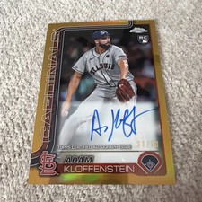 2025 Topps Chrome Adam Kloffenstein Gold Refractor RC Auto /50