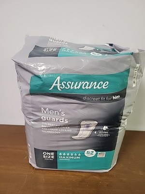Equate Assurance Men's Guards, Maximum Absorbency One Size Fits All - Stock