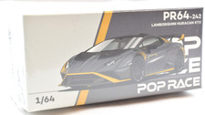 Pop Race Lamborghini Huracan STO - Matte Grey 1:64 Scale Diecast Car PR640242