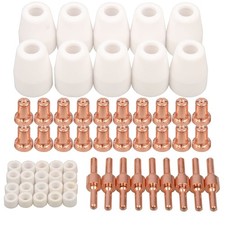 60PCS PT-31 Plasma Cutter Consumables Kit Nozzle Electrode CUT-40 CUT-50D
