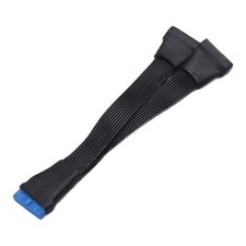 Motherboard USB 3.0 19PIN Header 1to2 Extension Splitter Cable 19Pin 20Pin9335