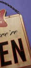 Miller High Life Hanging Sign w/ Chain Gone Fishing / Yes We're Open — photo 10