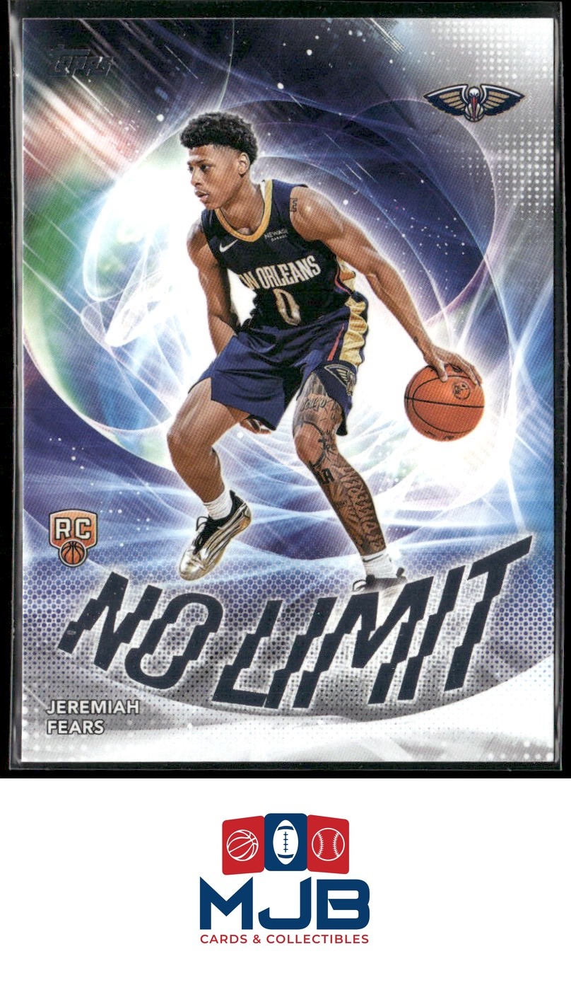 2025-26 Topps Jeremiah Fears No Limit Rookie #NL-7 New Orleans Pelicans