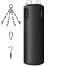 Boxing Punching Bag Punch Training Sand Bag Kick Fitness Unfilled Heavy Duty