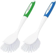 Amazer Dish Brush with Handle 2 Pack Kitchen Scrub Brush Set