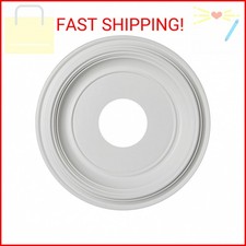 Ekena Millwork CMP13TR Traditional Ceiling Medallion, 13"OD, Unfinished