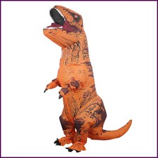 Inflatable T-Rex Dinosaur Costume Adult Fancy Dress Halloween Party Outfit