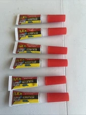 Flex Super Glue Liquid 21 Gram Bottle Super Strong Bond 6 Pack Clear 6 Tubes