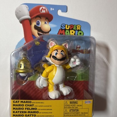 Super Mario 4-inch Cat Mario with Super Bell Action Figure - Wave 48 (2025)