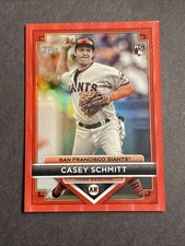 2023 Topps Flagship Casey Schmitt #85 ROOKIE RC RED #/10 SP SAN FRANCISCO GIANTS