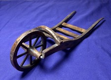 Handcrafted Wooden Wheelbarrow, Shaker Style, 12  X 4.5  