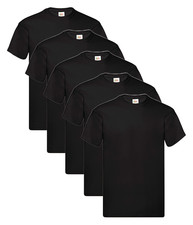 Fruit Of The Loom 61082 Men's Original Crew Neck Tee 5 pack T-Shirts