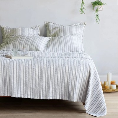 Luma Home Fine Linens Queen Coverlet 92x96 Cotton Blend, Made In Portugal, New 