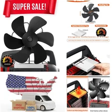 Rechargeable Wood Stove Fan with Bracket: Perfect for Buddy Heaters and Camping
