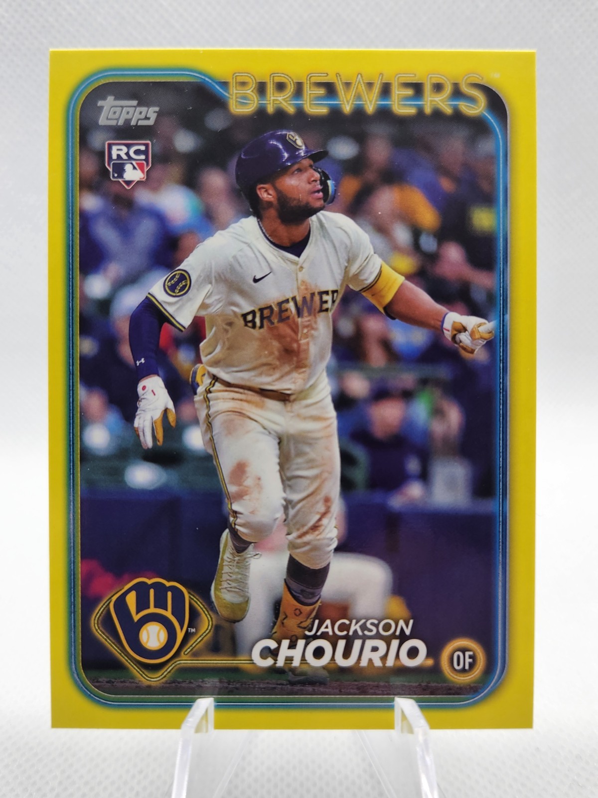 2024 Topps Update Jackson Chourio Yellow Parallel RC #US240  Milwaukee Brewers b