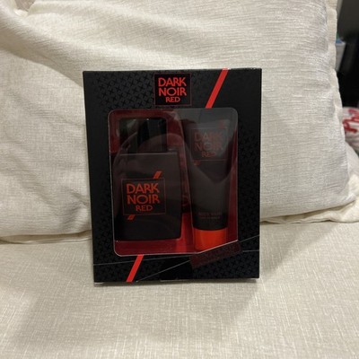 Dark Noir Red Men's Cologne Body Wash Eau De Toilette Gift Set Drakkar 1.7oz
