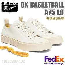 Onitsuka Tiger OK BASKETBALL A75 LO CREAM/CREAM 1183C307 102 Unisex Japan New