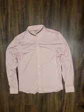 Rhone Dress Shirt Mens Small Pink Commuter Performance Stretch Button Down Tech