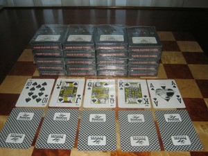 Lot of 20 Decks SunCruz Casino Playing Cards, New Sealed Jumbo Index BLACK BACK