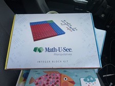 Math U See Manipulatives Integer Block Kit - Homeschooling Set used