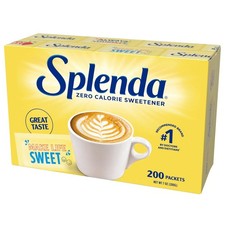 SPLENDA Zero Calorie Sweetener, 200 Count Packets 200 Pack of 1
